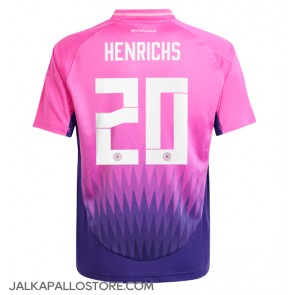 Saksa Benjamin Henrichs #20 Vieraspaita EM-Kisat 2024 Lyhythihainen